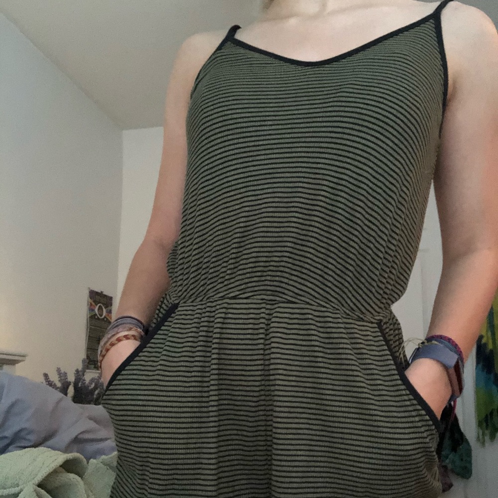 striped urban romper